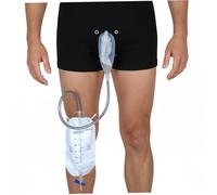 Sistema orinatoio maschile con sacca per le gambe, dispositivo per incontinenza maschile con comodo catetere esterno in silicone M..