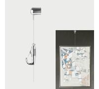 Sistema per appendere quadri da 0,5 m, 1 m, 1,5 m, 2 m, 2,5 m, 3 m, corda trasparente per esposizione di foto, kit per appendere cornici e specchi