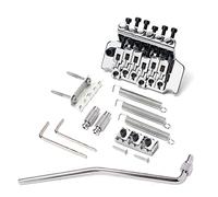 Sistema per chitarra Alnicov Ponte Tremolo Double Lock Ponte Tremolo Double Lock per chitarra elettrica cromata per mano destra