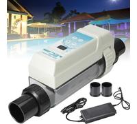 Sistema piscina acqua salata per piscine interrate, dispositivo clorinatore per spa acqua salata, generatore di cloro elettrolitico 8/12/16/20g/h, per piscina e spa(12g/H(≤50m³))