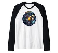 Sistema planetario Galassia Astronomia Scienza Spaziale Solare Maglia con Maniche Raglan