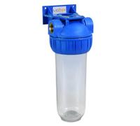 Sistema Porta Filtro per Acqua, Ampolla da 254mm (10"), Trasparente (1^ STADIO - 1/2")