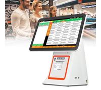 Sistema POS con registratore di Cassa Touch Screen Intelligente Tutto in Uno, per ristoranti, Negozi, Stampante Termica Integrata, Sistema POS con registratore di Cassa Touch Screen Intelligente