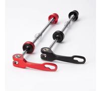 Sistema QR Skewer per installazione ruota anteriore e posteriore della bicicletta, compatibile con telai da strada e montagna (retro rosso)