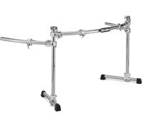 Sistema rack Gibraltar - Chrome Series II curved con ali GDR125C-CHR - 1 barra rack curva da 46“ - 2 barre curve da 24” - 2 barre dritte da 30" con adattatore per braccio del piatto
