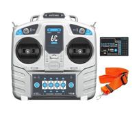 Sistema radio ricevitore trasmettitore 6CH 2.4G MC6C MC7RB compatibile con il giocattolo dell'aeroplano della barca dell'automobile ad ala fissa MicroZone(M1-Right Hand)