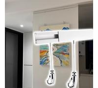 Sistema regolabile per appendere quadri, cornice in metallo per una facile installazione artistica da parete in casa, ufficio o galleria
