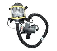 Sistema respiratore integrale con sistema di ventilazione elettrico, ingranaggio regolabile, flusso costante, maschera antigas per uso industriale e di sicurezza