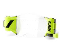 Sistema ROLL-OFF per occhiali da motocross per bambini 100% Forecast NUOVA GENERAZIONE trasparente