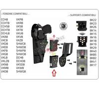 Sistema Rotativo RDQA 8K31 Connessione Rapida Nera Vega Holster Italia 8K31