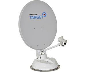 Sistema satellitare completamente automatico maxview target connect con unità di controllo inclusa twin-lnb 65 cm