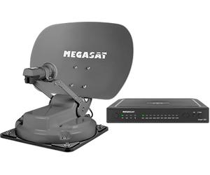 Sistema satellitare megasat caravanman kompakt 3 a singolo lnb con modulo bluetooth grafite