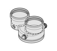 Sistema sdoppiato per caldaie a condensazione Bosch 80/80 Bianco