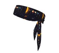 Sistema Solare Giove Saturno Stampa 1 Pezzi Fascia per Capelli Fascia Unisex Dry Head Tie Sport Band Per Basket Corsa Tennis