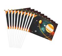Sistema solare Giove Saturno Stampa Convenienza Bandiera Palmare Versatile Bandiere Pole Feste Parate Decorazioni Vacanze