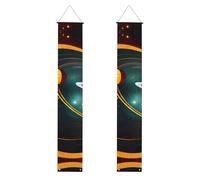 Sistema Solare Giove Saturno Stampa Estetica Vivace Atmosfera Festiva Banner Decor Indoor Outdoor Celebrazioni