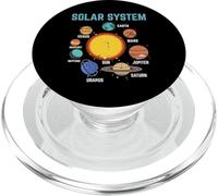 Sistema Solare Sole Pianeti Galassia Astronomia Uomini Donne Bambini PopSockets PopGrip per MagSafe