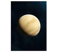 Sistema Solare Tela Arte murale Venere Poster Tela Pittura Spazio Galassia Celeste Immagine Arte murale per la Decorazione della casa- 50x70cm Senza Cornice