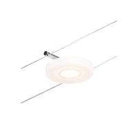 Paulmann CorDuo 94427 - Faretto LED a fune, 1 x 4,5 Watt, espandibile, cromato opaco, fune metallica cromata 3000 K