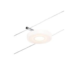 Sistema su cavi LED Paulmann Corduo DiscLED 4,5 W 3000 K Cromato opaco | Faretto singolo per montaggio a parete e a soffitto, sorgente luminosa fissa, non dimmerabile