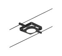 Paulmann CorDuo 94425-Sistema di luci LED MacLED DC, incl. 1 x 4,5 Watt, espandibile, Fune Metallica 3000 K, Nero Opaco/Cromato, Spot