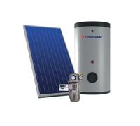 Sistema termico solare a circolazione forzata tetto a falda 2,5mq 200 litri Eco
