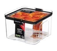 Sistema Tritan Quadrato Ultra Contenitore Trasparente Nero Vetro Plastica