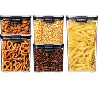 Sistema Tritan Quadrato Ultra Contenitore Trasparente Nero Vetro Plastica