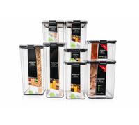 Sistema Tritan Quadrato Ultra Contenitore Trasparente Nero Vetro Plastica