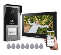 Sistema videocitofonico a 2 fili TMEZON con telecamera e videocitofono IP touch screen da 7 pollici 1080P, Tuya, 2 fili, sblocco remoto
