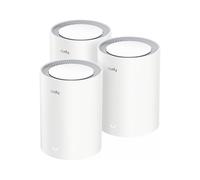 Sistema WiFi 6 Mesh Cudy AX3000 - sostituisce router ed extender, copre fino a 270 m², porta WAN 2,5 G, supporta backhaul Ethernet, VPN e sicurezza, set mesh M3000 3-Pack