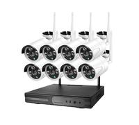 Sistema Wi-fi Wireless Ip 3 Mpx nvr 8 canali 8 Telecamere