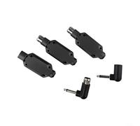 Sistema wireless per microfono dinamico 2 4G con trasmettitore e ricevitore XLR, portata wireless 80 m, batteria ricaricabile, bassa latenza per una trasmissione del suono chiara (1 in 2)