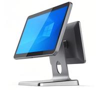 sistemas POS a doppio schermo - 15,6" + 11,6" | per ristoranti, caffetterie e piccole imprese, Registratore di cassa touch multifunzione con i5, 8 GB di RAM