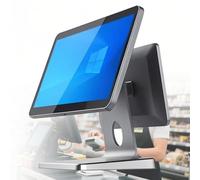 sistemas POS touchscreen-Schermo principale 15,6" schermo secondario 11,6" | sistemas POS All-in-One intelligente con doppio schermo touch capacitivo, Windows 10 per ristoranti e negozi al dettaglio