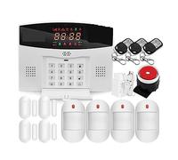 Sistemi Allarme Casa App Control Smart Wifi GSM di allarme for la sicurezza domestica Schermo LED Sensore porta senza fili Rilevatore PIR(B)