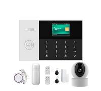 Sistemi Allarme Casa Di Allarme GSM WIFI Kit Intelligenti Sicurezza Domestica RFID Rilevatore Movimento PIR Con Controllo APP Telecamera IP(PG105-G..)