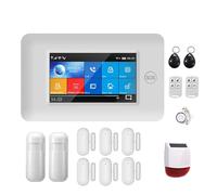 Sistemi Allarme Casa Di Allarme Sicurezza Domestica Intelligente WiFi GSM Tuya Wireless Sensore Porta Rilevatore Movimento Touch Screen Completo Da 4,3 Pollici(H)