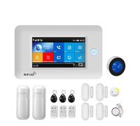 Sistemi Allarme Casa Di Allarme Sicurezza GSM Tuya WiFi Con Telecamera IP Sensore Movimento PIR Sirena Kit Antifurto For Casa Intelligente Wireless(J)
