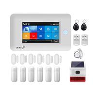 Sistemi Allarme Casa Di Allarme TUYA Domestico Senza Fili Allarmi Sicurezza WIFI For La Casa Antifurto GSM APP Il Telecomando Funziona(H)