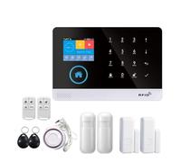 Sistemi Allarme Casa Di Allarme WiFi 4G Tuya Smart Life APP Controllo For Sicurezza Domestica Sensore PIR Porta Kit Home Pannello Antincendio(Set B-800W)