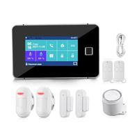 Sistemi Allarme Casa Di Allarme WiFi Tuya Kit For Impronte Digitali Con Sensore Wireless For La Sicurezza Domestica Intelligente GSM(B)