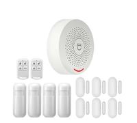 Sistemi Allarme Casa Di Sicurezza Allarme Intelligente WIFI Con Sensore Porta Compatibile Smart Life E Controllo App Tuya(G)