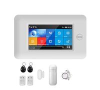Sistemi Allarme Casa Il Di Allarme Supporta Tuya WiFi E GSM For La Casa Intelligente Compatibile Con Antifurto Sicurezza Touch Screen Da 4,3 Pollici(B)