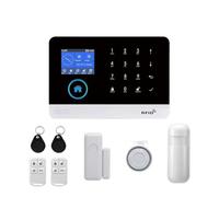 Sistemi Allarme Casa TUYA Wireless WIFI GSM Di Allarme Sicurezza Domestica Con Sirena Stroboscopica Solare Compatibile Sensore Movimento PIR(A)