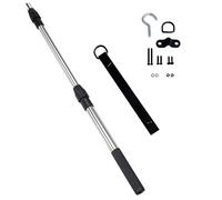 Sistemi Caduta Per Scale Per Soppalchi 2 in 1 Con Corda Con Gancio Robusta Asta in Acciaio Antiruggine Design Efficiente in Termini Spazio Parti Della Retrattile Per Soffitta