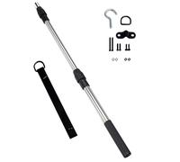 Sistemi caduta per scale per soppalchi 2 in 1 con corda con gancio Robusta barra in acciaio antiruggine Design efficiente in termini spazio Set ganci per porta delle scale della