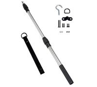 Sistemi caduta per scale per soppalchi 2 in 1 con corda con gancio Robusta barra in acciaio antiruggine Design efficiente in termini spazio Set ganci per porta delle scale della