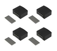 Sistemi di chiusura antirumore senza fermaporta a prova di armadio non trapano porte catture 4 pezzi per armadi non trapano serrature per porte