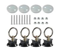 Sistemi di piegatura L Track Tie Set Con Anelli Rotondi Per Camion Letti Per Fissare Le Cravatte Anchors Point Set